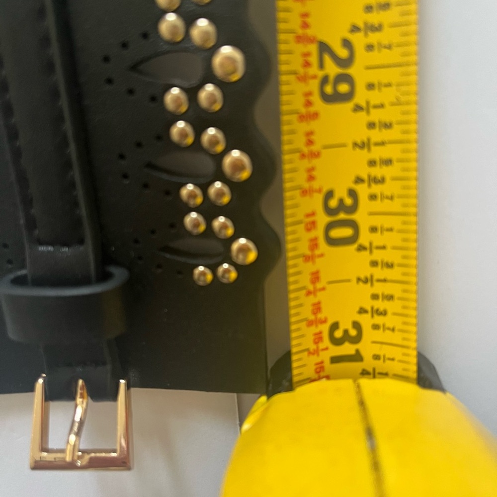 Black & Gold Studded Chain Waist Belt | Adjustable Dress Belt | Never Worn - Picture 10 of 12